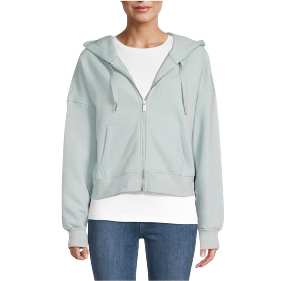 Calvin Klein Tops - Calvin Klein Sea Level Blue Dropped Shoulder Performance Hoodie NWT M